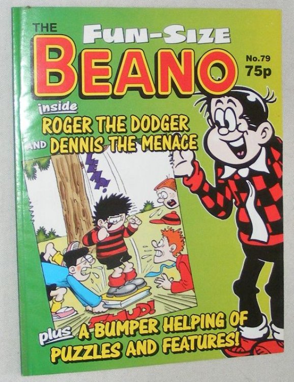 Fun-Size Beano No.79. Roger the Dodger in 'The Antique Dodge Show', Dennis the Menace in 'The Softies get Tough!'