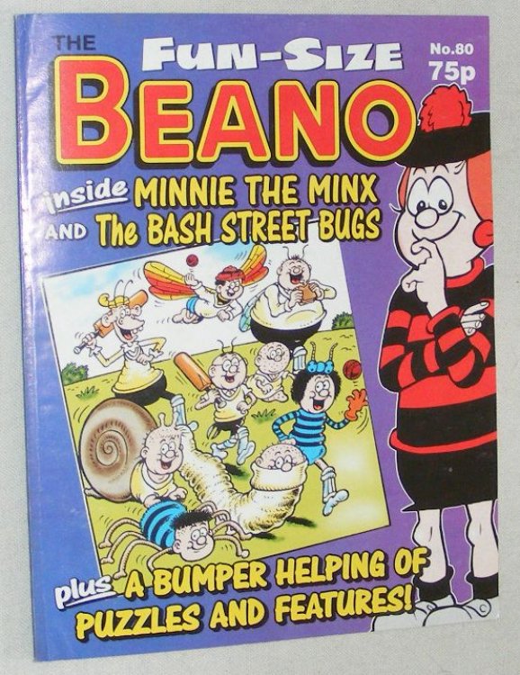 Fun-Size Beano No.80. Minnie the Minx in 'Minnehaha', The Bash Street Bugs versus 'The Cricketing Crickets'