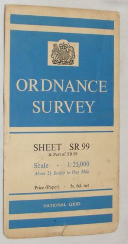 Castlemartin. Sheet SR 99 and part of SR 89 1:25000 First Series Map
