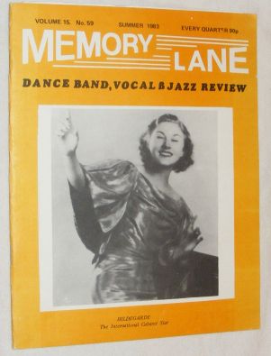 Memory Lane Vol.15 Nos.57-60 Winter 1982/83 - Autumn 1983: Dance Band, Vocal & Jazz Review