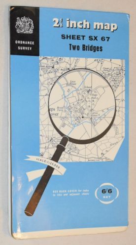 Two Bridges: Sheet SX 67 1:25000 First Series Map