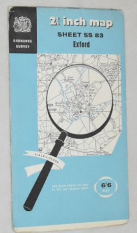 Exford Sheet SS 83 1:25000 First Series Map