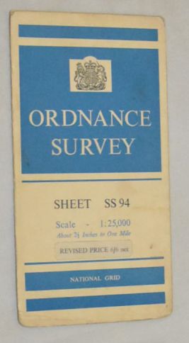 Minehead & Dunster Sheet SS 94 1:25000 First Series Map