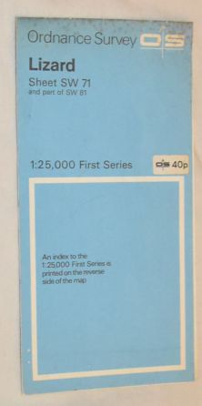 Lizard. Sheet SW 71 & part of SW 81, 1:25000 First Series Map