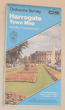 Harrogate Town Map including Knaresborough. Scale 1:10000