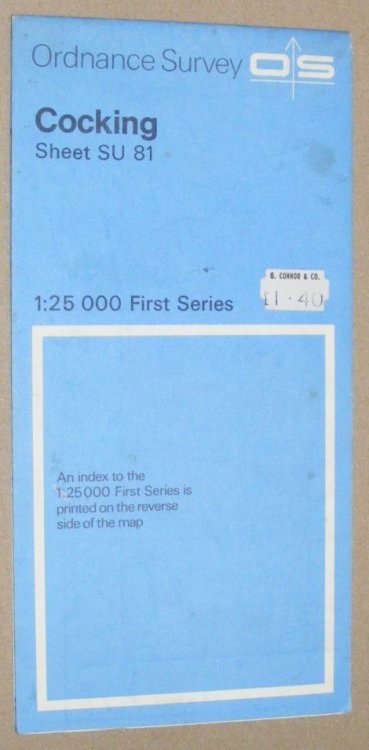 Cocking. 1:25000 Map Sheet SU 81