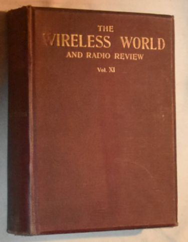 Wireless World and Radio Review Volume XI from Oct. 7th, 1922 to Mar. 31st, 1923