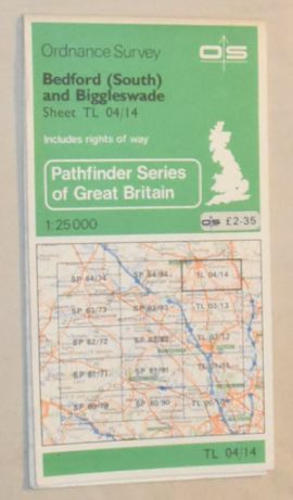 Bedford (South) and Biggleswade: 1:25000 Second Series Map TL04/14 [1025]