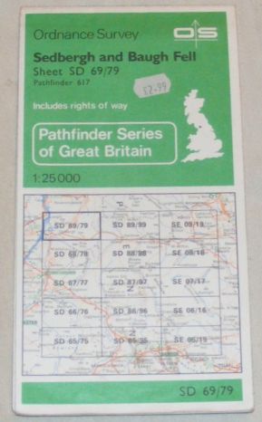 Sedbergh and Baugh Fell Pathfinder Map Sheet SD 69/79 (617)