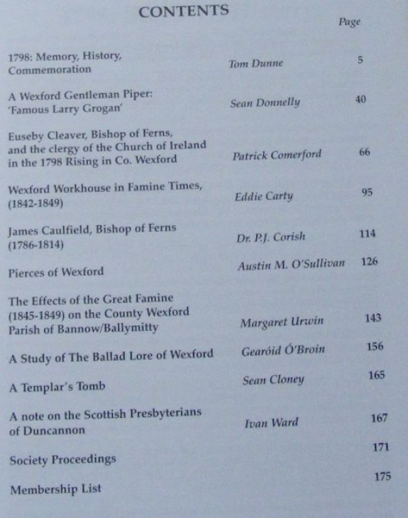 The Journal of the Wexford Historical Society No.16 1996-97