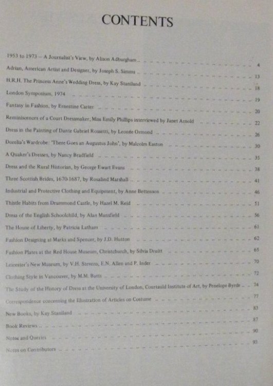 Costume: the Journal of the Costume Society. No 8 1974