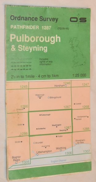 Pulborough and Steyning 1:25000 Pathfinder Map Sheet TQ 01/11 (1287)