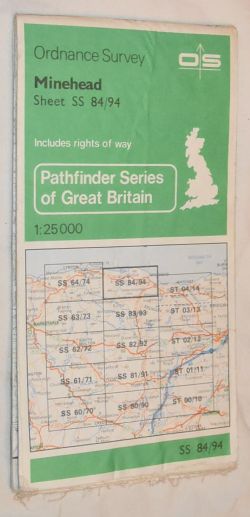 Minehead 1:25000 Pathfinder Map SS84/94