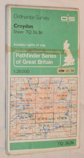 Croydon Pathfinder Map Sheet TQ 26/36