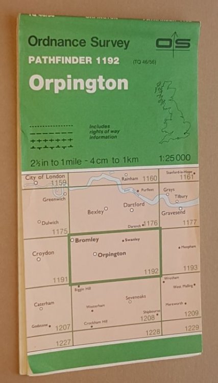 Orpington: Pathfinder Map Sheet 1192 (TQ46/56)