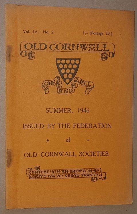 Old Cornwall vol.IV, no.5, Summer 1946