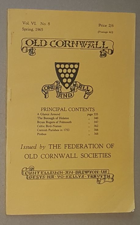 Old Cornwall vol.VI, no.8, Spring 1965
