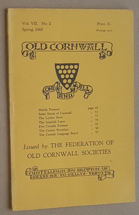Old Cornwall vol.VII, no.2, Spring 1968