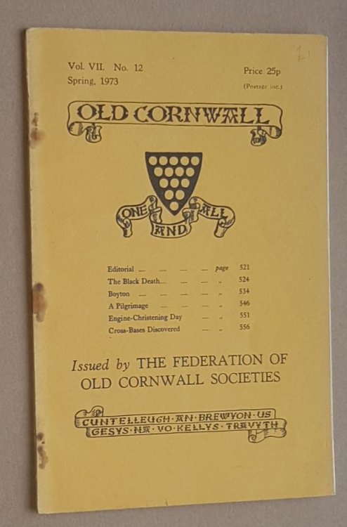 Old Cornwall vol.VII, no.12, Spring 1973