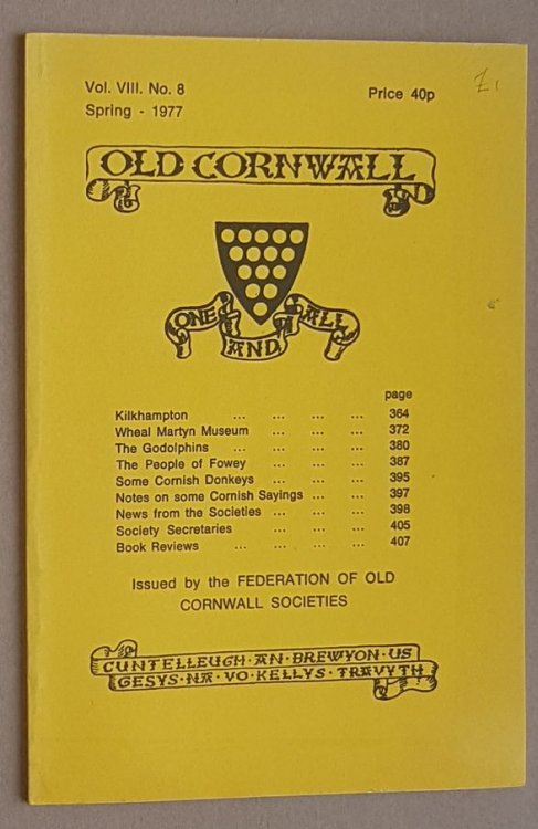 Old Cornwall vol.VIII, no.8, Spring 1977