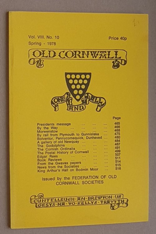 Old Cornwall vol.VIII, no.10, Spring 1978