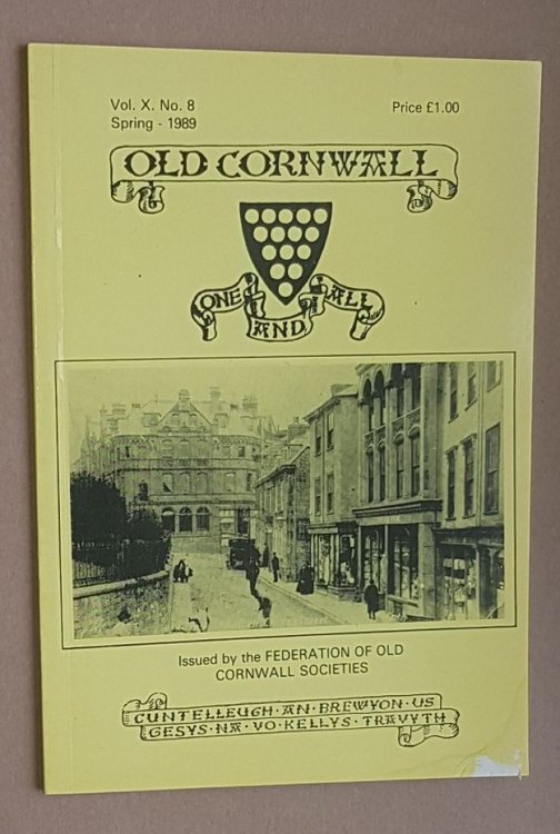 Old Cornwall vol.X, no.8, Spring 1989