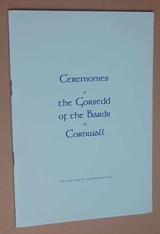 Ceremonies of the Gorsedd of the Bards of Cornwall