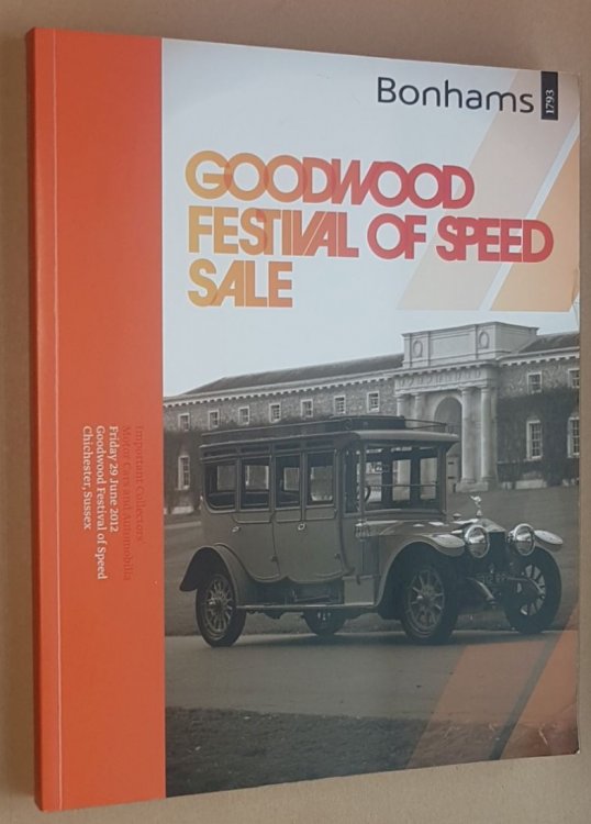 Important Collectors' Motor Cars and Automobilia, Friday 29 June 2012, Goodwood Festival of Speed, Chichester, Sussex
