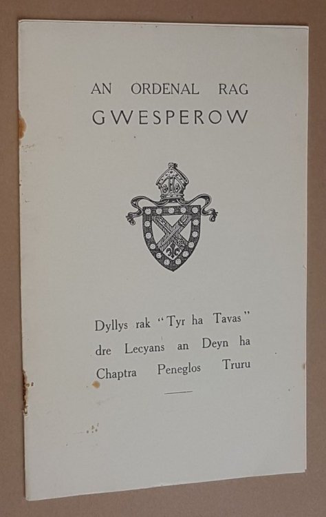An Ordenal Rag Gwesperow: Dyllys rak 'Tyr ha Tavas' dre Lecyans an Deyn ha Chaptra Peneglos Truru