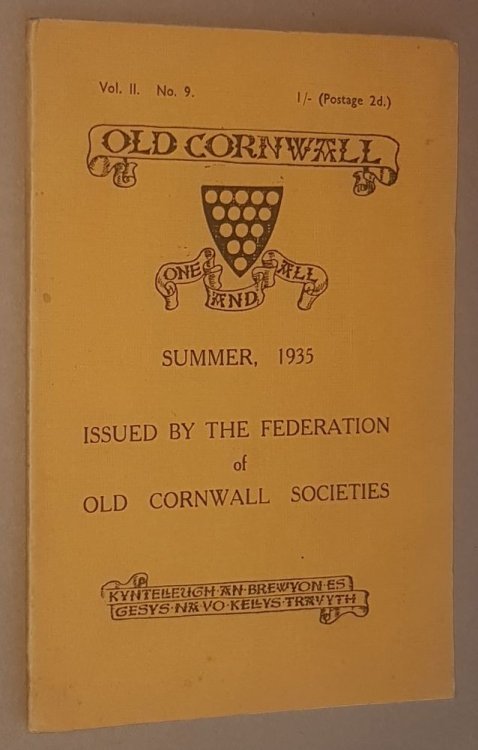 Old Cornwall vol.II, no 9, Summer 1935