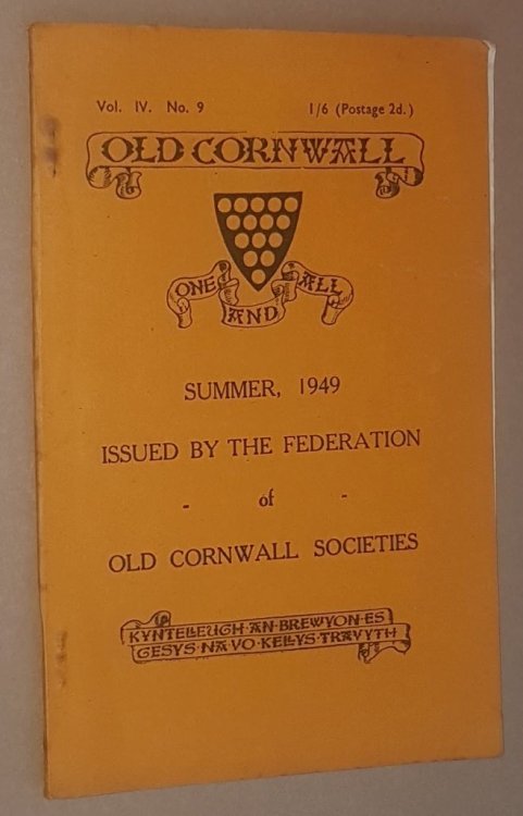 Old Cornwall vol.IV, no.9, Summer 1949