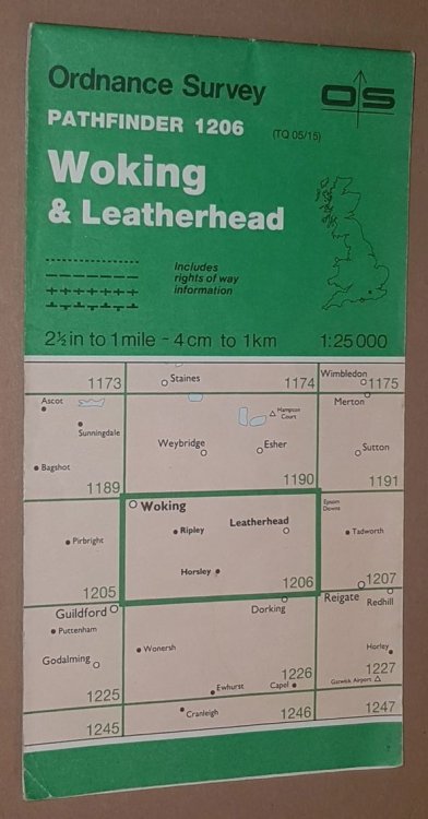 Woking and Leatherhead. Pathfinder Map Sheet 1206 (TQ 05/15)