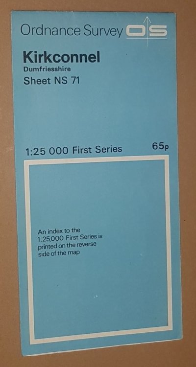 Kirkconnel, Dumfriesshire. 1:25000 First Series Map Sheet NS 71
