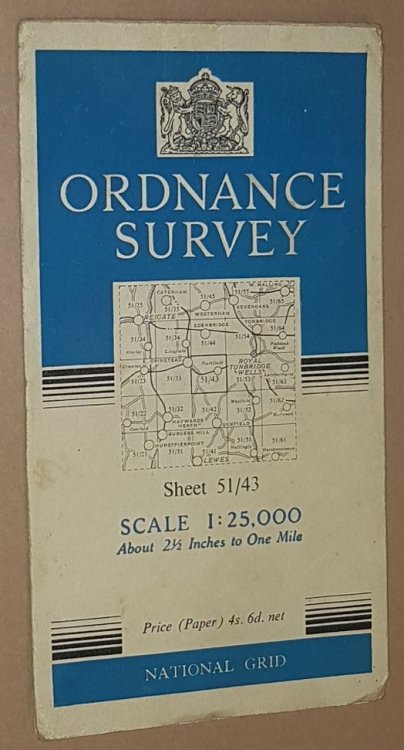 Forest Row. 1:25000 Map Sheet 51/43 [TQ 43]