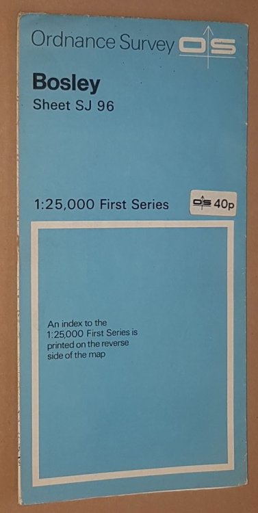 Bosley: 1:25000 Map Sheet SJ 96