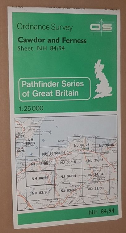Cawdor and Ferness. 1:25000 Pathfinder Map Sheet NH 84/94