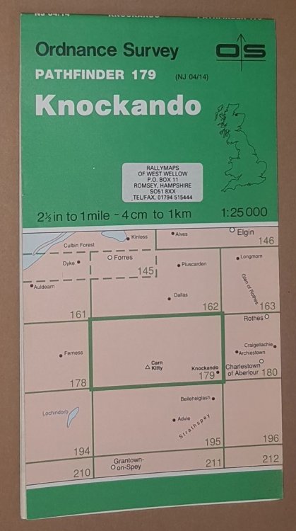 Knockando. 1:25000 Pathfinder Map Sheet 179 (NJ 04/14)
