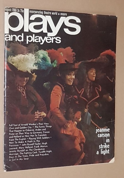 Plays and Players Vol.13 No.11 August 1966 (incorporating Theatre World, Encore, Play Pictorial, Shows Illustrated)