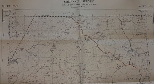 Great Waltham. 1:25000 First Series Map Sheet 52/61 [TL 61] (Provisional Edition)