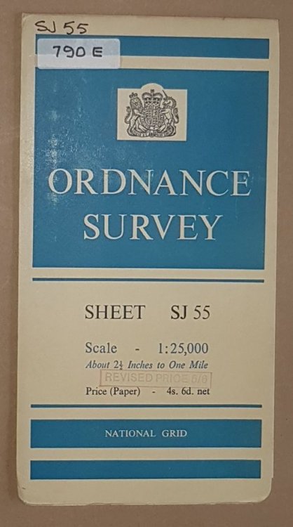 Bunbury & Cholmondeley Park. 1:25000 First Series Map Sheet SJ 55