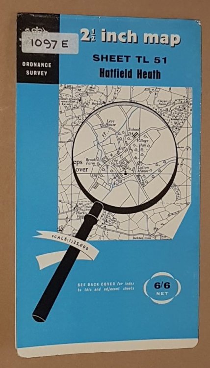 Hatfield Heath Sheet TL 51 1:25000 First Series Map