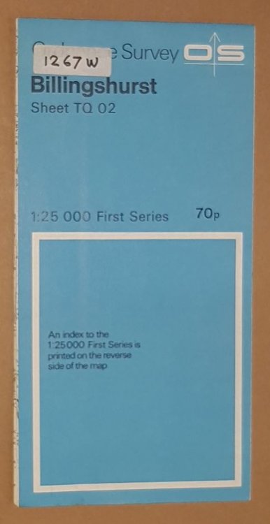 Billingshurst. 1:25000 First Series Map Sheet TQ 02