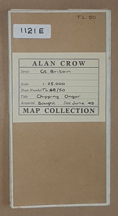 Chipping Ongar. 1:25000 First Series Map Sheet 52/50 [TL 50] (Provisional Edition)