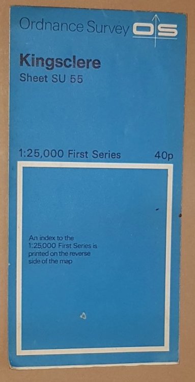 Kingsclere. 1:25000 First Series Map Sheet SU 55