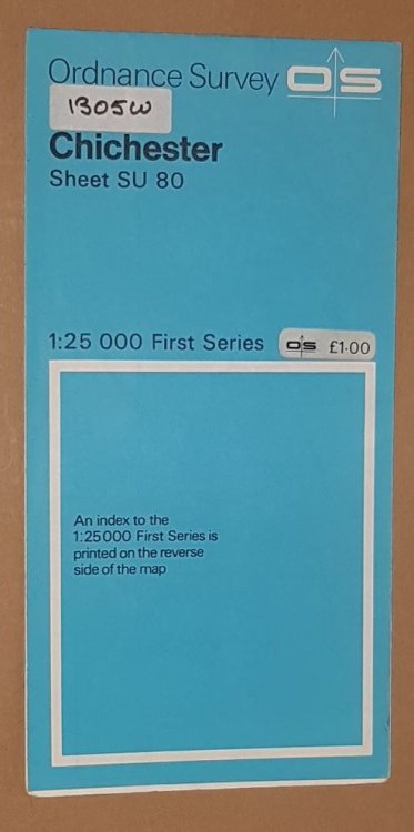 Chichester. 1:25000 First Series Map Sheet SU 80