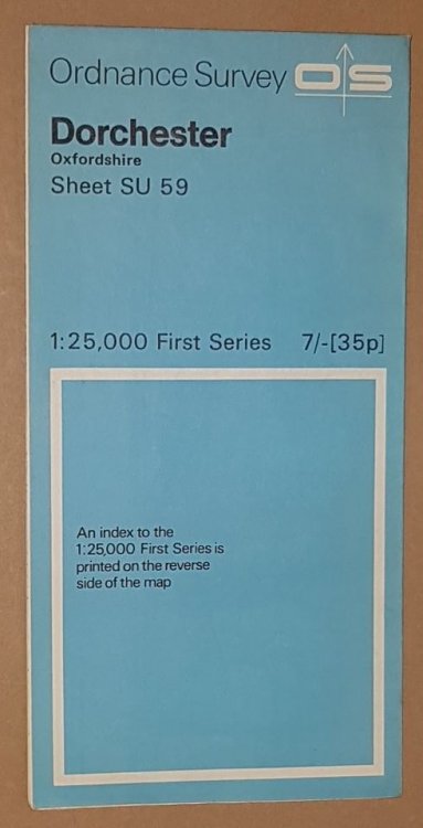 Dorchester, Oxfordshire. 1:25000 First Series Map Sheet SU 59