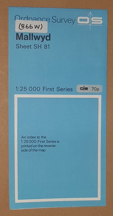 Mallwyd. 1:25000 First Series Map Sheet SH 81