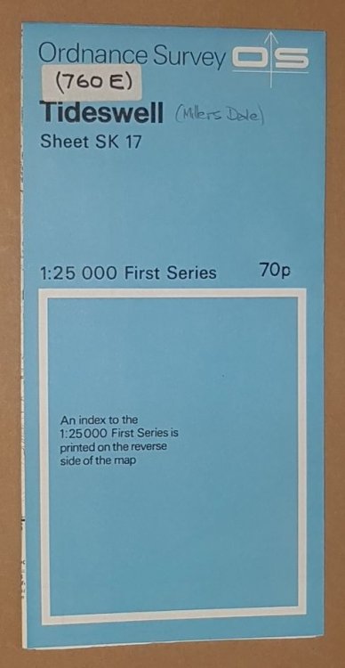 Tideswell. 1:25000 First Series Map Sheet SK 17