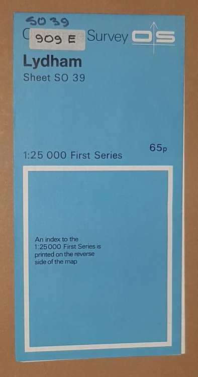 Lydham. 1:25000 First Series Map Sheet SO 39
