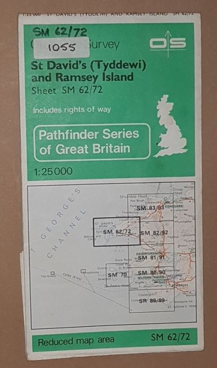 St David's (Tyddewi) and Ramsey Island Pathfinder Map Sheet SM 62/72